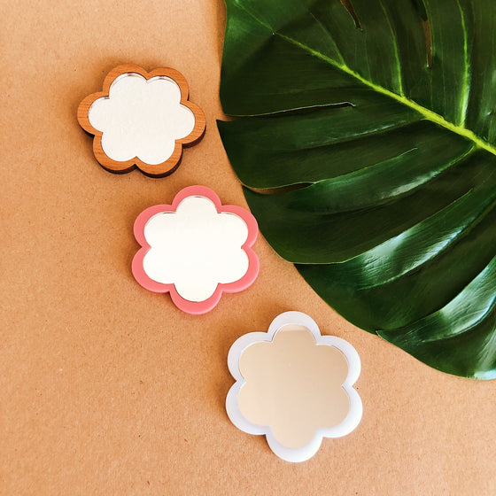 Flower Compact Mirrors